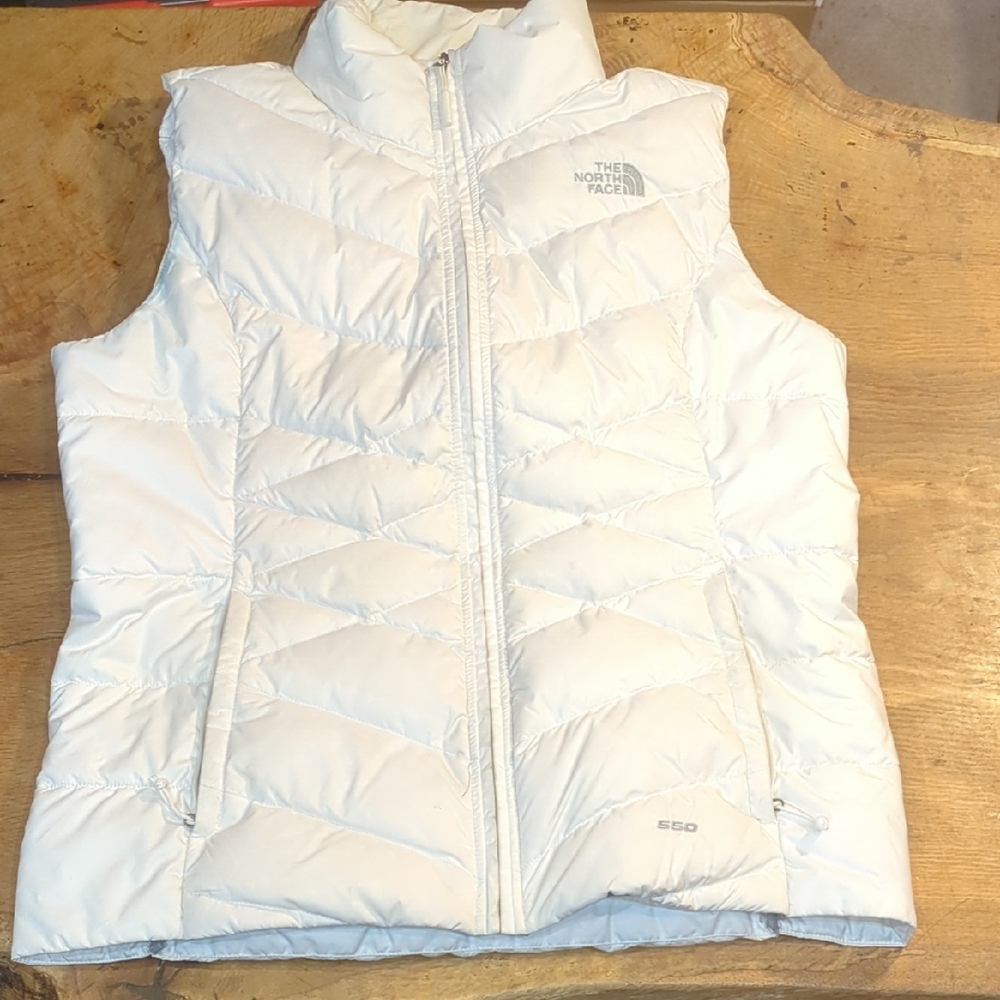 The North Face White Puffer Vest